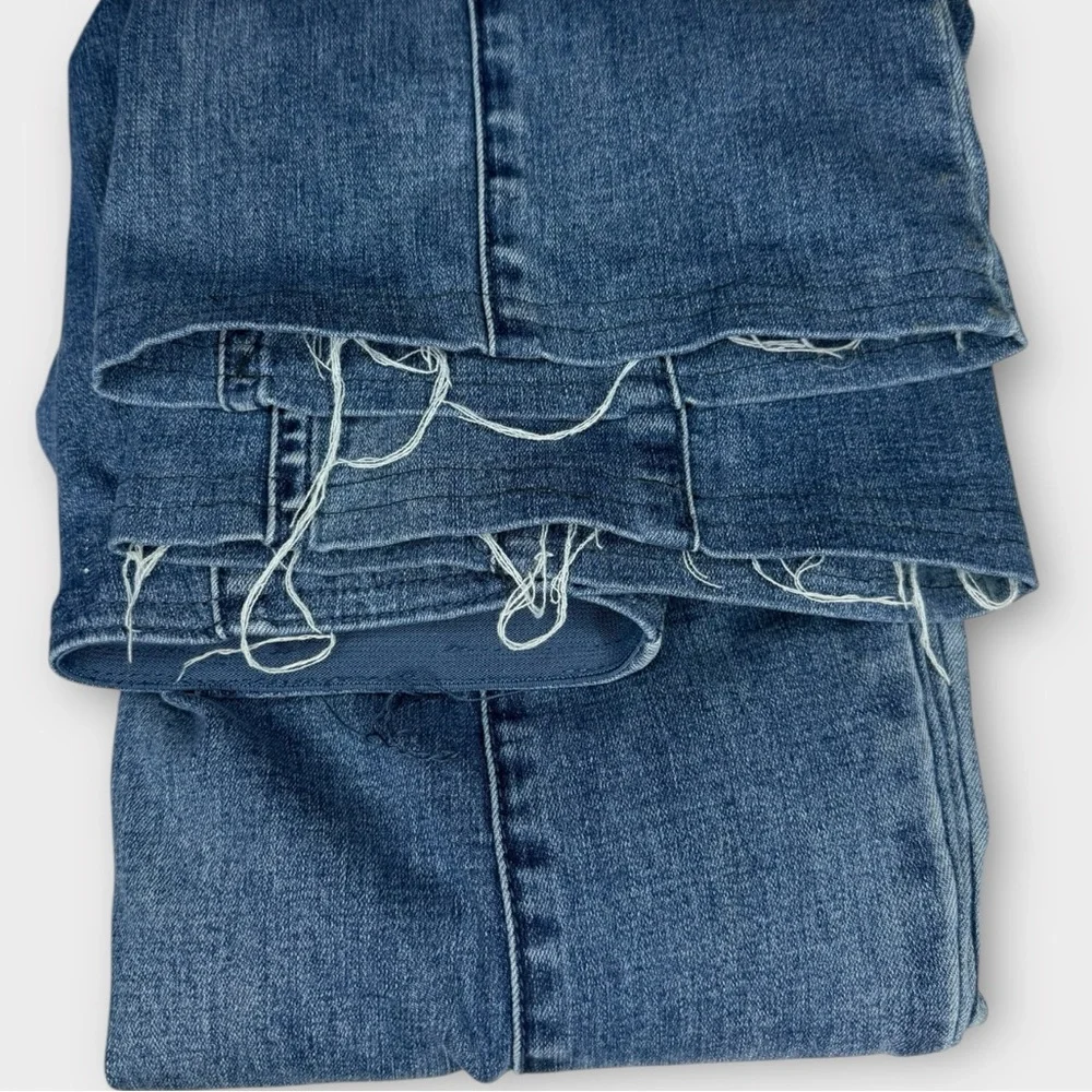 We The Free People Slim Pull On Flare Leg Seamed Jeans Medium Wash 2 26 Regular - Picture 5 of 9